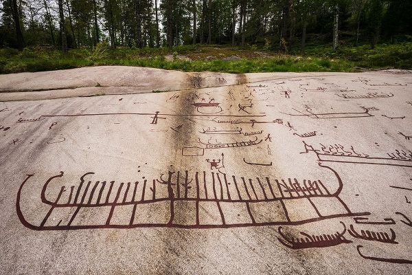 Bibikow, Walter 아티스트의 Sweden-Bohuslan-Tanumshede-Bronze Age carving detail of the Tanum area작품입니다.